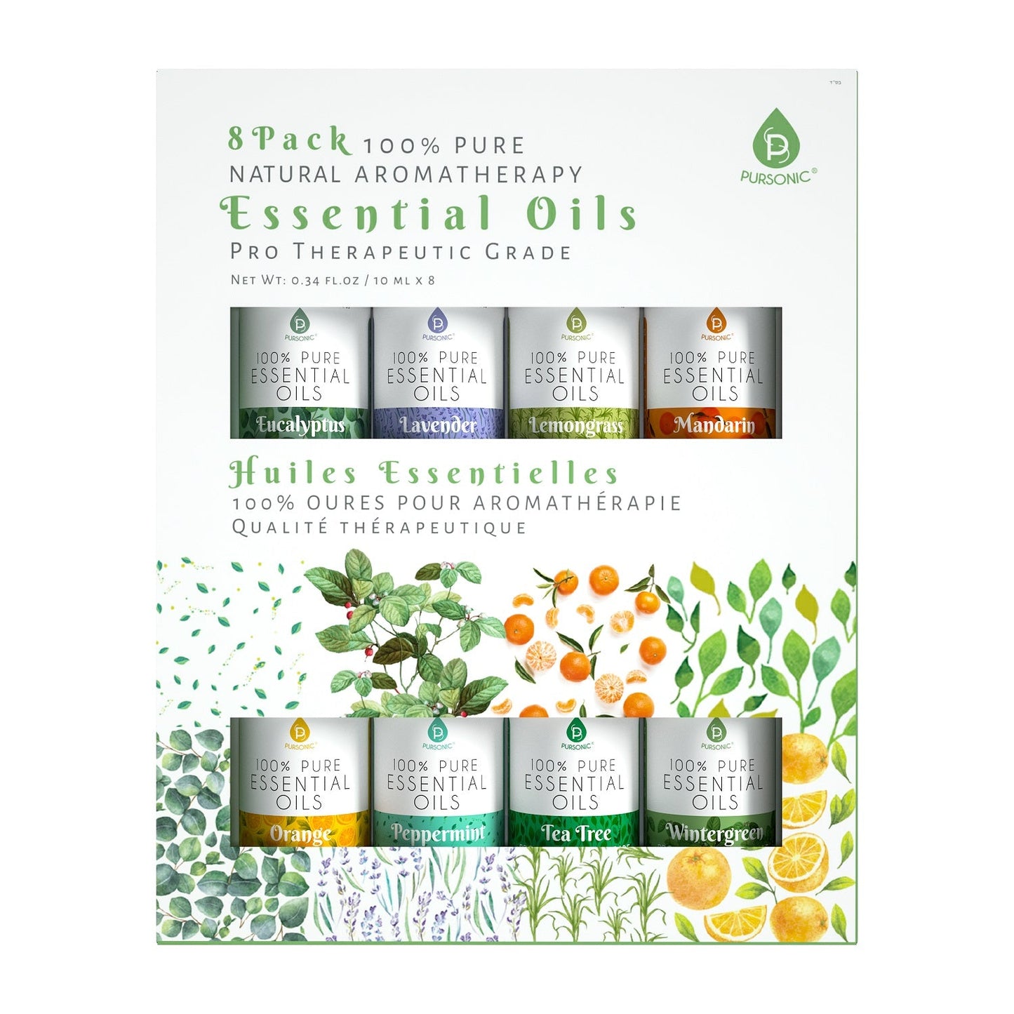 8-Pack Pure Essential Aromatherapy Oils | Diesel Diamond