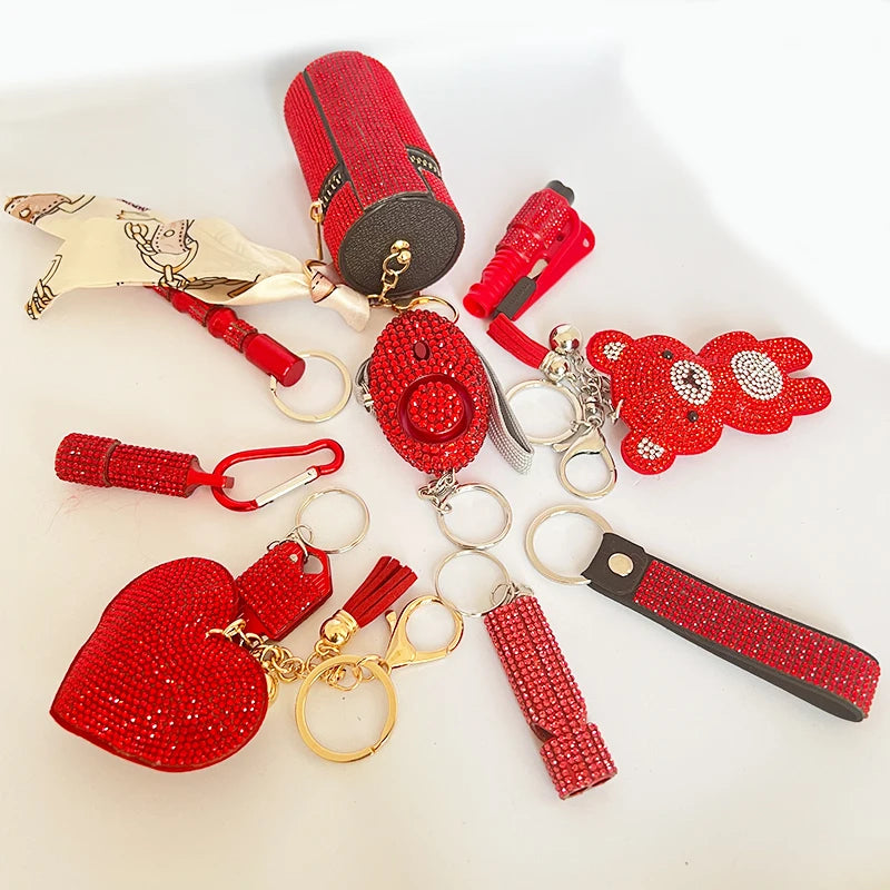 Women’s Rhinestone Bling Self Defense Keychain Set 10-Piece | Diesel Diamond