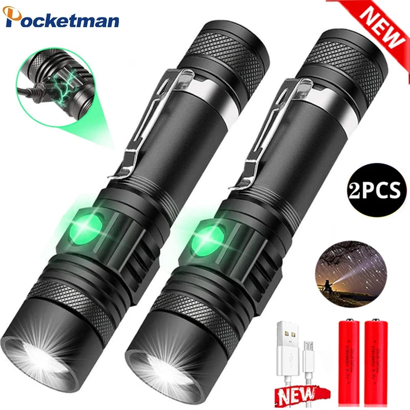 Powerful Zoomable Rechargeable LED Flashlight | Truck & Home | Diesel Diamond