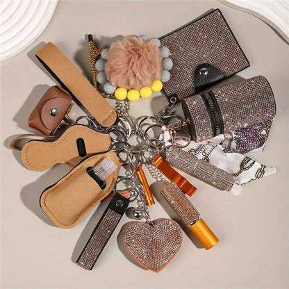 Women's Rhinestone Self-Defense Keychain Set (17pcs) – Diesel Diamond