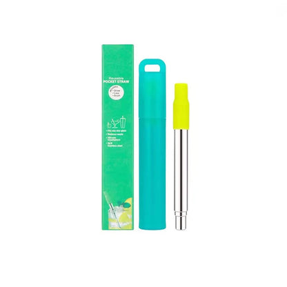 Telescopic Steel Straw Set for Women on the Road | Diesel Diamond