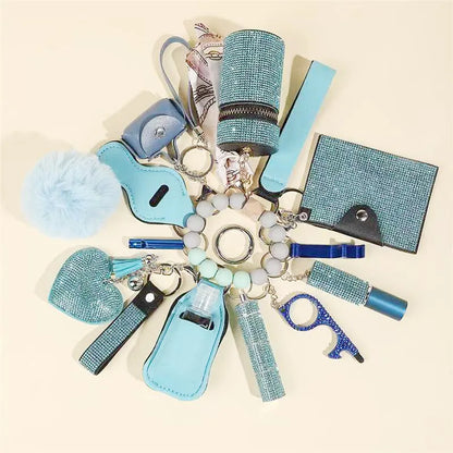 Women's Rhinestone Self-Defense Keychain Set (17pcs) – Diesel Diamond