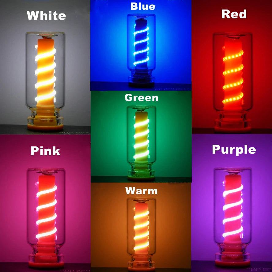 USB LED Frosted Clear Glass Night Light Dimmable Touch Control | Diesel Diamond 💎 by Diesel Diamond