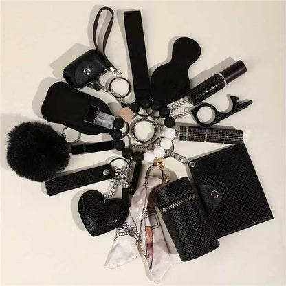 Women's Rhinestone Self-Defense Keychain Set (17pcs) – Diesel Diamond