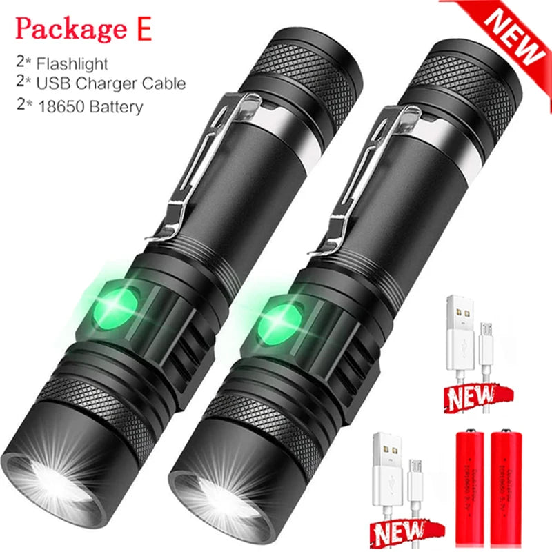 Powerful Zoomable Rechargeable LED Flashlight | Truck & Home | Diesel Diamond