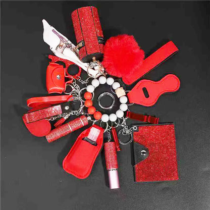 Women's Rhinestone Self-Defense Keychain Set (17pcs) – Diesel Diamond