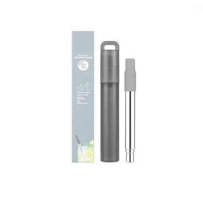 Telescopic Steel Straw Set for Women on the Road | Diesel Diamond