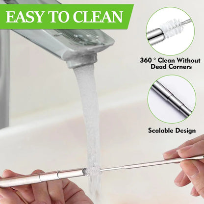 Collapsible Steel Straw for Women on the Road | Diesel Diamond