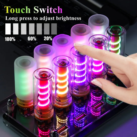 USB LED Frosted Clear Glass Night Light Dimmable Touch Control | Diesel Diamond 💎 by Diesel Diamond