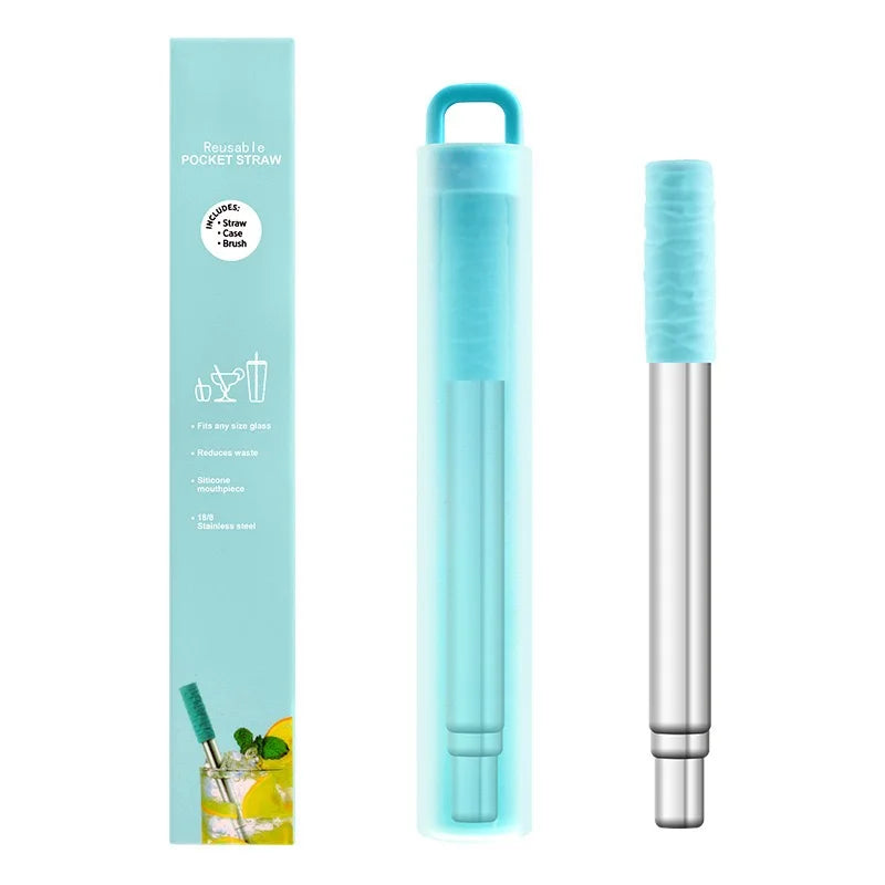 Collapsible Steel Straw for Women on the Road | Diesel Diamond