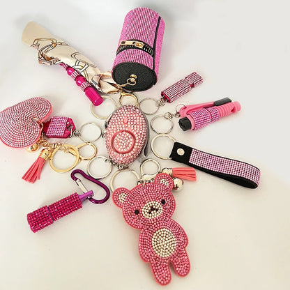 Women’s Rhinestone Bling Self Defense Keychain Set 10-Piece | Diesel Diamond