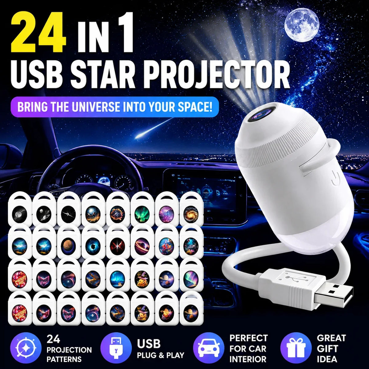 Night Lamp for Truck Cab – Starry Sky Mood Light | Diesel Diamond 💎 by Diesel Diamond