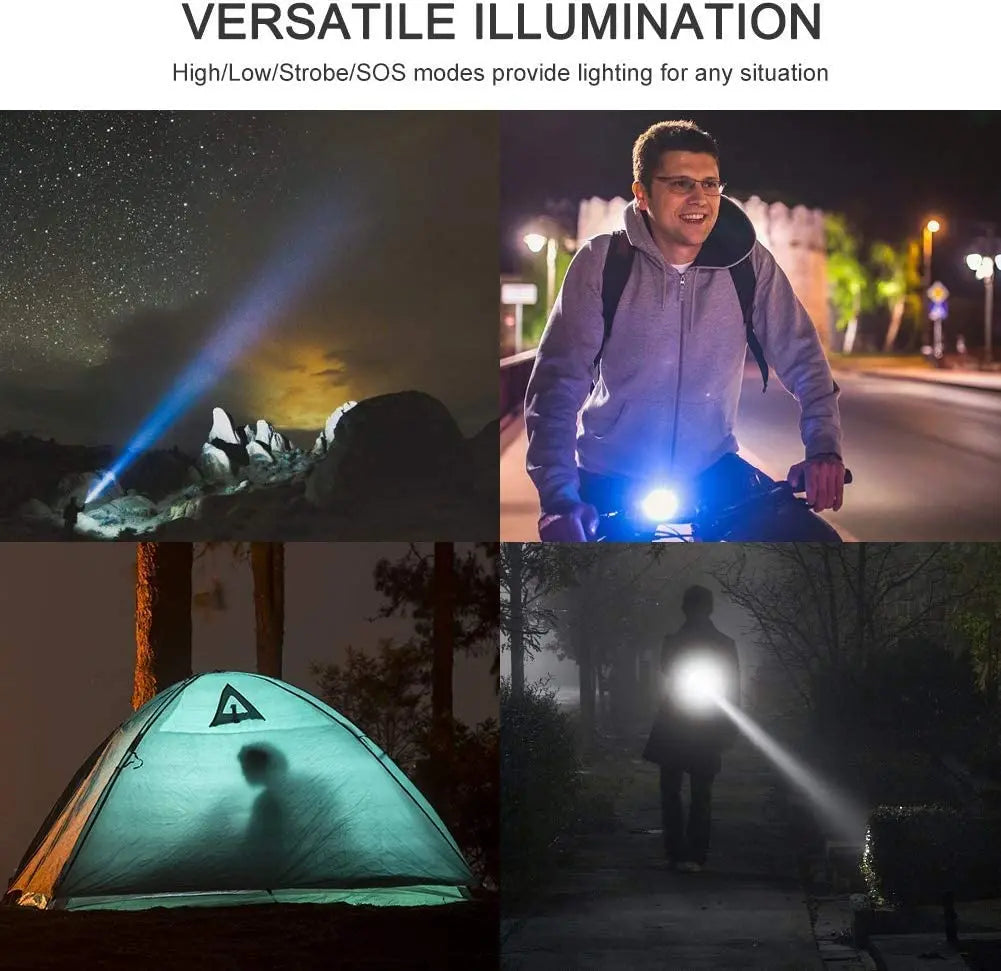 Powerful Zoomable Rechargeable LED Flashlight | Truck & Home | Diesel Diamond