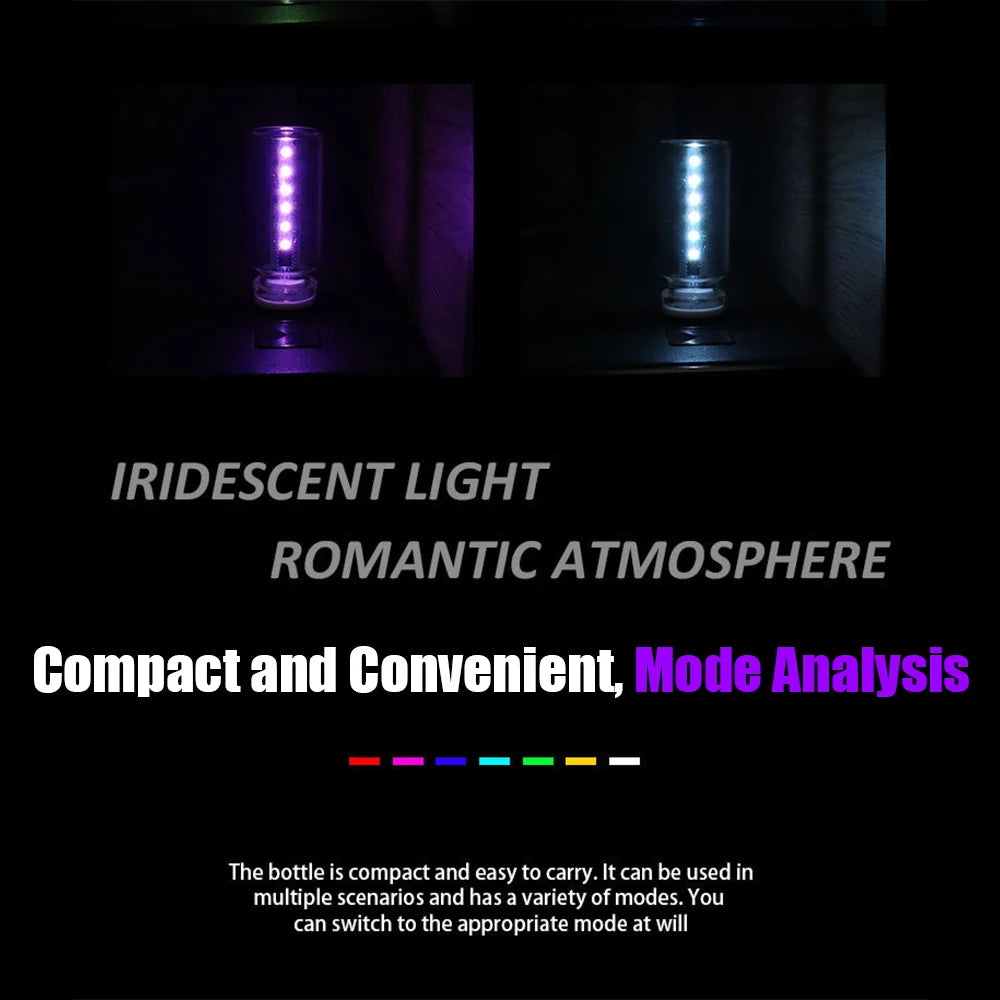 7 Colors Clear/Frosted Glass USB Night Light | Diesel Diamond 💎 by Diesel Diamond