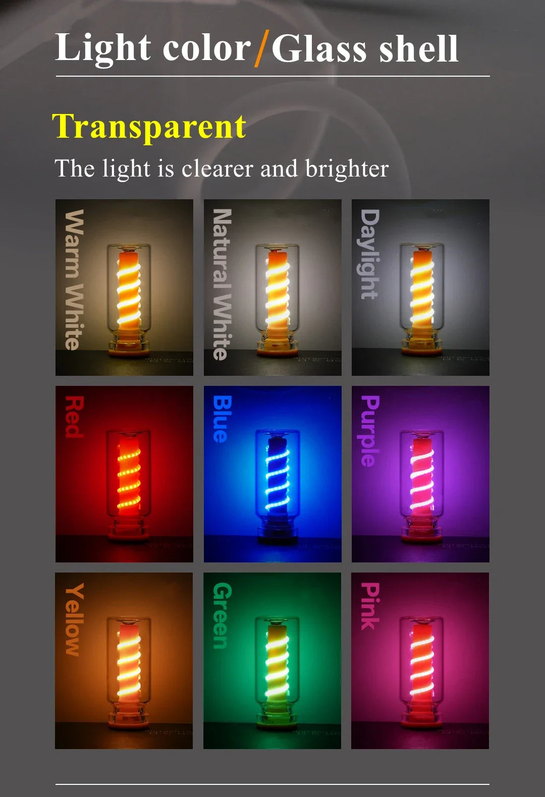 USB LED Frosted Clear Glass Night Light Dimmable Touch Control | Diesel Diamond 💎 by Diesel Diamond