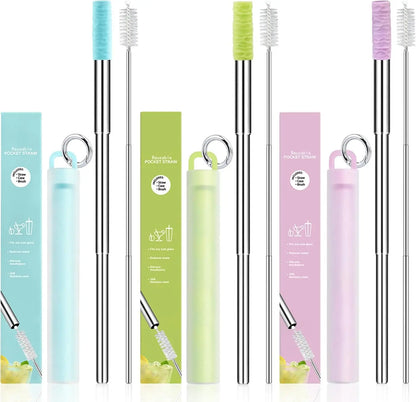 Collapsible Steel Straw for Women on the Road | Diesel Diamond