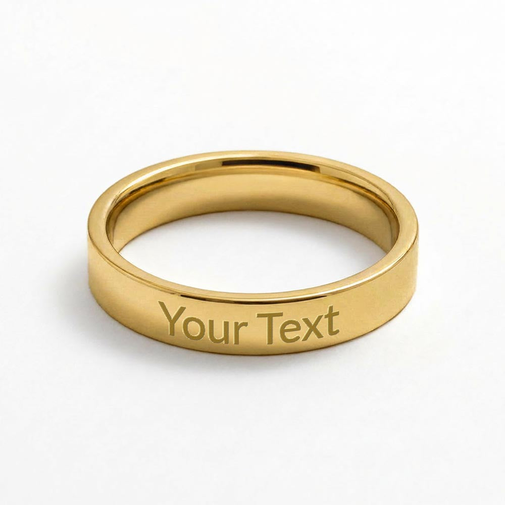 Diesel Diamond Engraved Ring | Women Truckers Jewelry