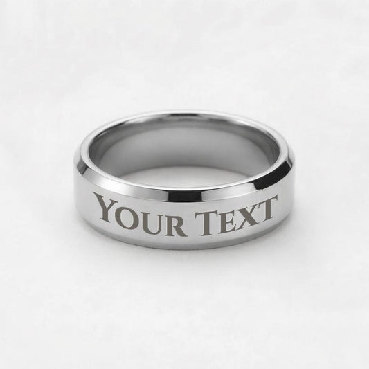 “Diesel Diamond” Engraved Thick Band