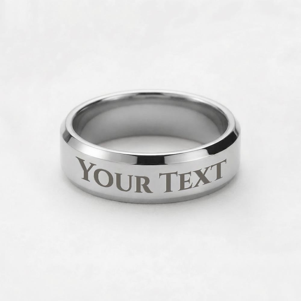 “Diesel Diamond” Engraved Thick Band